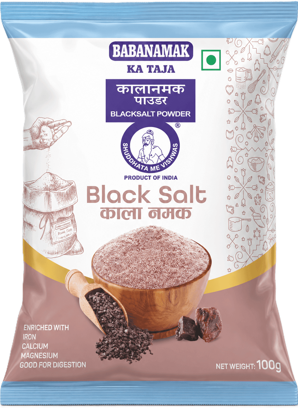 Black Salt manufactured and supplied by BABANAMAK